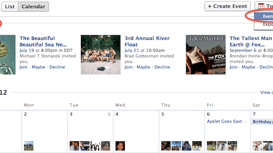 calendrier 2 facebook