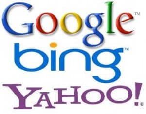 google bing yahoo logos