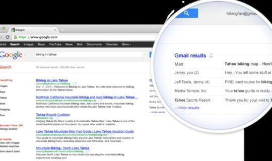 google recherche gmail