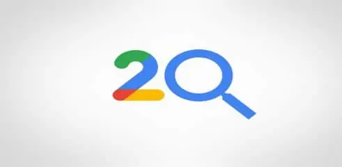 google 20 ans
