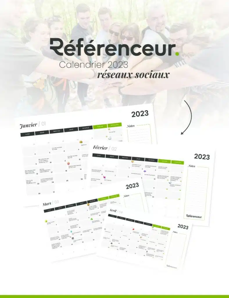 calendrier editorial 2023 community manager