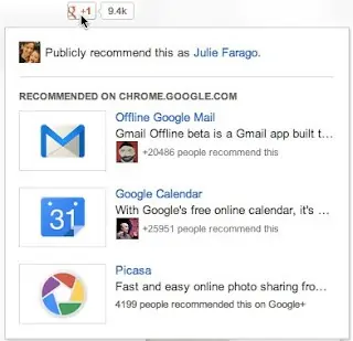 Google améliore son bouton +1