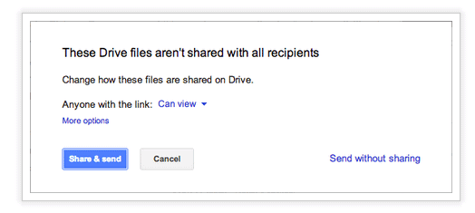 Google Drive s'intègre à Gmail pour envoyer des fichiers de 10 GB