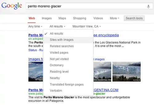 Google change son menu de recherche