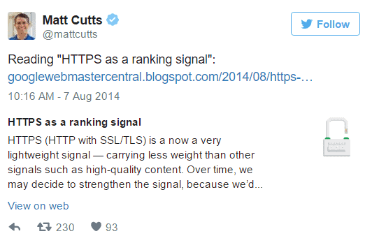 Tweet Matt Cutts